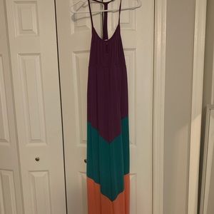 Mossimo tri-colored maxi dress